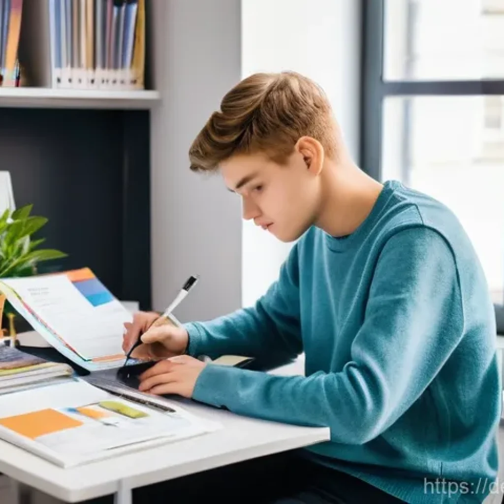 건축기사 시험 응시료 절약법 - **Prompt:** A diverse, young German student, approximately 17-18 years old, sitting thoughtfully at ...